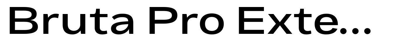 Bruta Pro Extended Semi Bold